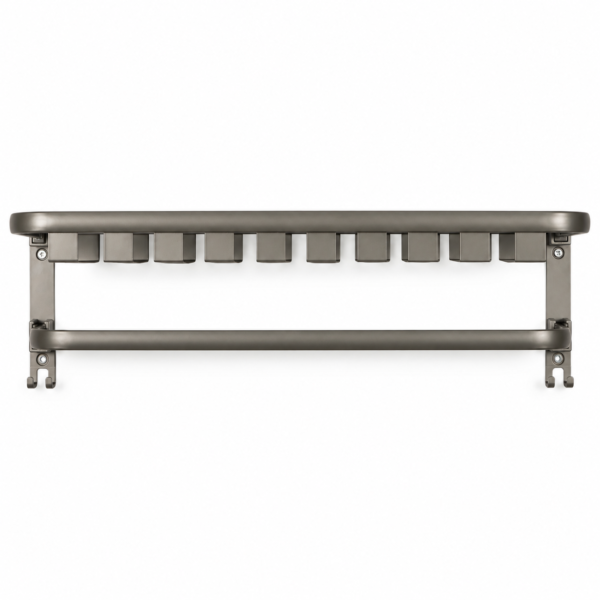 Porte-serviettes mural rabattable – Gris graphite