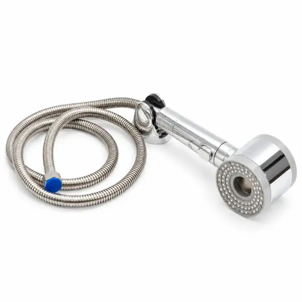 Ensemble douchette ronde VIGO avec flexible et support