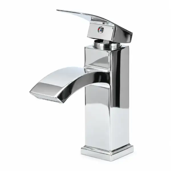 Mitigeur de lavabo cascade carré – Design contemporain