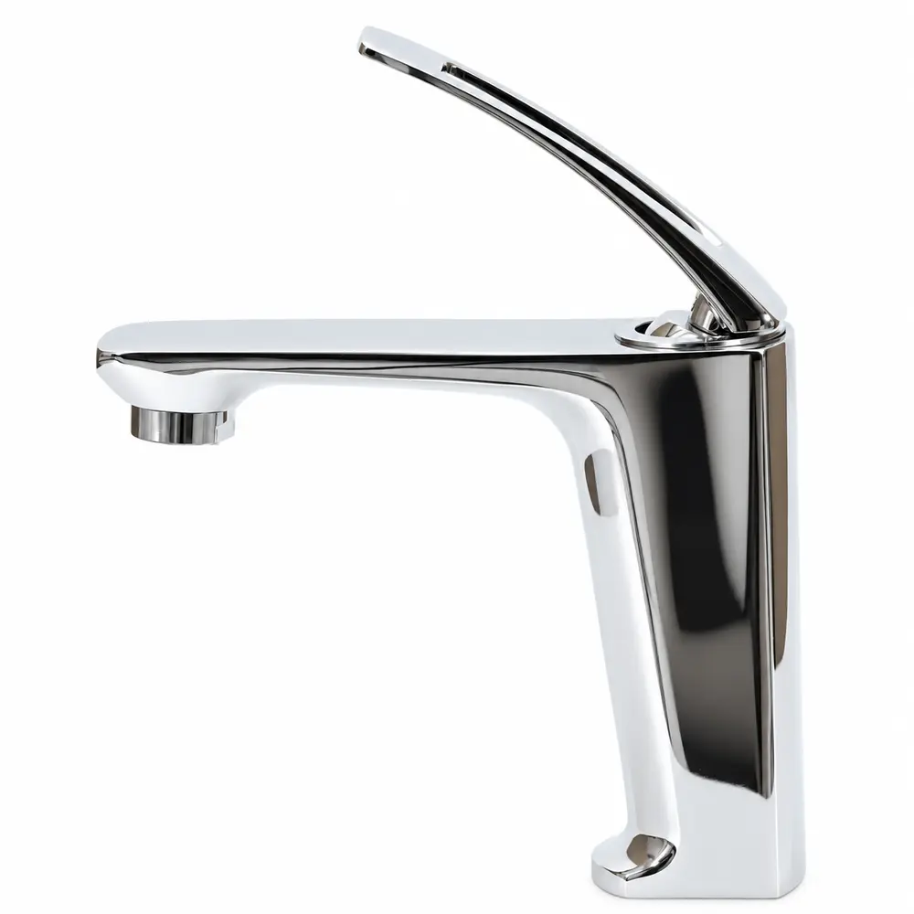 Mitigeur de lavabo à bec long – Levier sculptural
