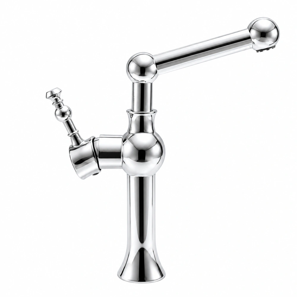 Robinet de cuisine rétro à double commande – Bec orientable – Image 5