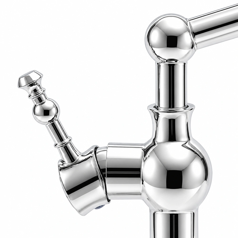 Robinet de cuisine rétro à double commande – Bec orientable – Image 4