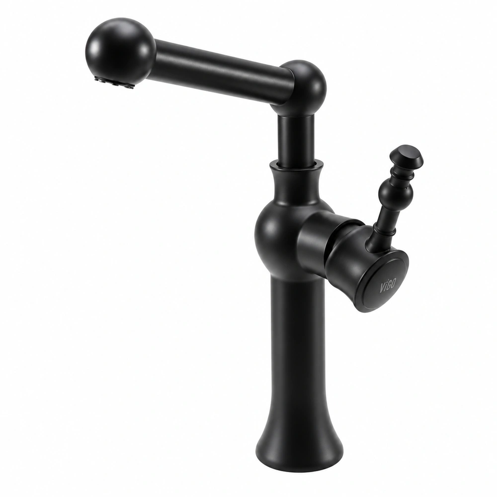 Robinet de cuisine rétro à double commande – Bec orientable