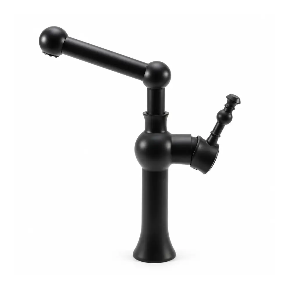 Robinet de cuisine rétro à double commande – Bec orientable – Image 2