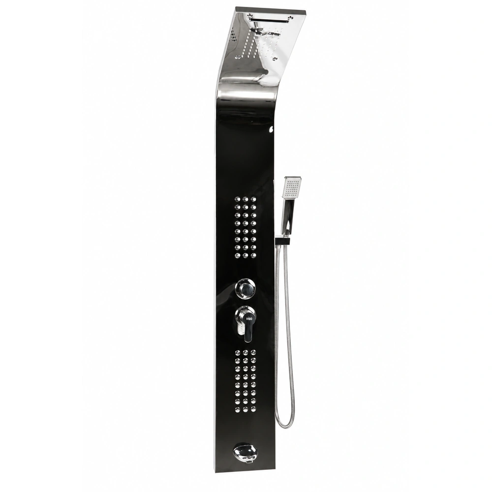 Panneau de douche VIGO finition chromée miroir
